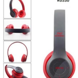 Cuffie Wireless Rosse e Grigie
